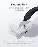 1 x RAW Customer Returns KIWI oculus quest 2 design Head Strap with 6400mAh Battery Pack Compatible with Quest 2, Elite Strap Replacement Accessories for Upgraded Support - RRP €69.99