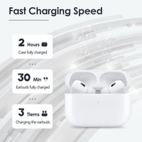 1 x RAW Customer Returns Wireless charging case compatible with Air Pods Pro 1 and Pro 2, charging case replacement charging case with Bluetooth pairing synchronization button, 5 times full charge for AirPods pro - RRP €39.31