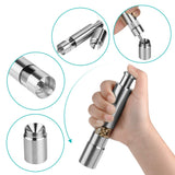 1 x RAW Customer Returns Salt mill pepper mill stainless steel pepper grinder salt mill one-hand operation salt pepper mill 2-pack - RRP €24.99