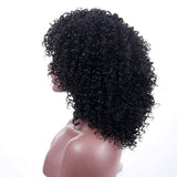 1 x RAW Customer Returns Colorfulpanda Wig Afro Kinky Black Women s Short Wavy Wigs Curls for Women Synthetic Natural Hair Wig with Bangs Natural Curly Wig Black  - RRP €26.24