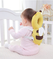 1 x RAW Customer Returns Zymy Baby Head Protective Pads, Adjustable for Baby s Safety, for Walking, in the Shape of a Cute Bee, Fox or Teddy Bear - RRP €12.74