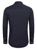 1 x RAW Customer Returns COOFANDY shirts men s regular fit business shirt casual shirts easy iron for suits, business, weddings, leisure - long sleeve shirts for men long sleeve shirt navy blue XL - RRP €32.16