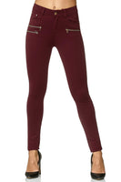 1 x RAW Customer Returns Elara Damen Stretch Hose Skinny Fit Jegging Chunkyrayan H86-5 Wine 48 4XL  - RRP €28.19