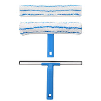 1 x RAW Customer Returns Mitclear window cleaner set 30cm , silicone window squeegee microfiber window wiper, professional window cleaning set for bathroom, shower, car, glass - RRP €11.11