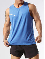 1 x RAW Customer Returns GYMAPE Men s Athletic Training Tank Tops Muscle Running Tank Tops Sleeveless Training Quick Dry Gym Activewear Blue M - RRP €18.83