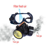 1 x RAW Customer Returns AIU respirator mask double tank gas mask anti-dust formaldehyde painting - RRP €17.45