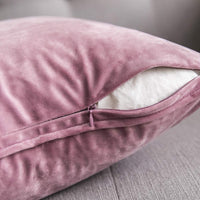 1 x RAW Customer Returns MIULEE Set of 2 Velvet Cushion Covers Flange Cushion Cover Decorative Sofa Cushions Throw Pillows Wrapped Edge Cushion Covers Decorative Pillowcase for Sofa Living Room Bedroom 40 x 40 cm Pink Purple - RRP €18.65