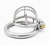 1 x RAW Customer Returns SeLgurFos Chastity Cage Men s Stainless Steel Ventilated Breathable Penis Cage Cock Cage with Invisible Lock Penis Ring 3 Sizes Men Chastity Fetish Sex Toy 40 mm  - RRP €20.16