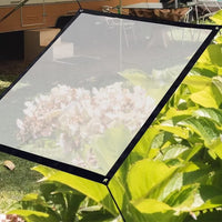 1 x RAW Customer Returns BCBIG tarpaulin waterproof transparent with eyelets, tarpaulin for garden furniture, can be used outdoors, rainproof, plant insulation, furniture dustproof, with binding rope, 2x3m 6.56x9.84ft  - RRP €20.16