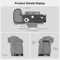 1 x RAW Customer Returns SMALLRIG Quick Release L-Bracket for Canon R6 Mark II R6 R5 R5 C, Camera L-Plate for Arca Type with 1 4 -20 Threaded Holes, Strap Holes, Vertical Shots - 4160 - RRP €60.41