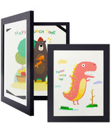 1 x RAW Customer Returns Dmyifan 2 pieces picture frame a4 children s drawings, art photo frame fillable folding frame, storage display works of art, for school, home or office - RRP €26.12