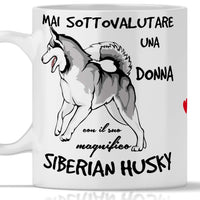 1 x RAW Customer Returns Siberian Husky Ceramic Dog Mug - 350ml. for yourself or gift for woman, friend, mother, aunt, cousin, grandmother, birthday, anniversary - RRP €16.67