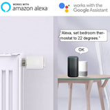 1 x RAW Customer Returns KETOTEK Zigbee Radiator Thermostat Tuya, Smart Thermostat Heating Digital with APP, Alexa Google Assistant Control, Additional Product for WiFi Starter Set, Tuya Zigbee Hub Required - RRP €29.03