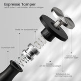 1 x RAW Customer Returns HOLIHOKY Tamper 54mm, double spring coffee tamper with 30lbs contact pressure, espresso tamper with stainless steel 304 thread base for 54mm portafilter - RRP €29.23