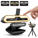 1 x RAW Customer Returns NetumScan Full HD 1080P 60fps Webcam Tri-color light adjustment Stereo microphone Autofocus Anti-peeping Privacy Cover Design Works with FaceTime, Skype, Hangouts - RRP €27.46