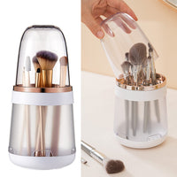 1 x RAW Customer Returns Tohoee 3 in 1 Makeup Brush Holder Cosmetic Organizer Removable Multifunctional Brushes Cleaning Drying for Makeup Storage Box Display Cabinets for Countertop Vanity - RRP €16.81