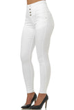 1 x RAW Customer Returns Elara Women s Jeans High Waist Push Up Skinny Fit Chunkyrayan 1166 White-40 L  - RRP €29.24