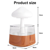 1 x RAW Customer Returns OKYUK Cloud Humidifier, 450ml Essential Oil Diffuser with 7 Colors LED Lights Nano Mist Diffuser and Humidifier for Home Office Room Kids Room 08 Wood Grain  - RRP €59.99