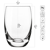 1 x RAW Customer Returns Krosno Water Glasses Juice Glasses Drinking Glasses Set of 12 360 ML Elite Collection Perfect for home, restaurants and parties Dishwasher safe - RRP €46.99