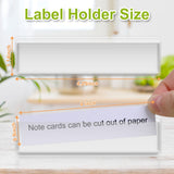 1 x RAW Customer Returns Shelf Labels Stickers - Clear Plastic Bin Labels with Name Tag Inserts, Removable Adhesive Pockets for Shelves, Mailbox Binders 50  - RRP €15.99