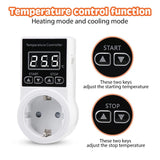 1 x RAW Customer Returns Iegefirm 1 Thermostat Socket with Sensor, Digital Temperature Control, Waterproof Temperature Switch, EU Plug - RRP €25.69