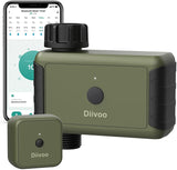 1 x RAW Customer Returns Diivoo WiFi Irrigation Programmer, Automatic Watering Timer with 2 Watering Modes 20 Programs Rain Delay, Automatic Watering Compatible with Alexa and Smart Life App for Garden - RRP €49.99