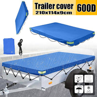 1 x RAW Customer Returns Trailer tarpaulin flat tarpaulin high tarpaulin tarpaulin rope 207x114x9 cm waterproof windproof tear-resistant cover tarpaulin, fabric tarpaulin tarpaulin for Stema car trailer F 750 DBL 750 850 F FT7.5  - RRP €20.16