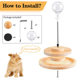 6 x Brand New MayuMay Interactive Cat Toy Self-Employment Cat Toy Kitten Ball Track with 2 Feeders  - RRP €163.32