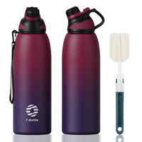 1 x RAW Customer Returns Fjbottle Stainless Steel Sports Drinking Bottle with Magnetic Lid 1L, 800ml, 600ml, 400ml BPA-Free Leak-Proof Children s Bottle - Suitable for Carbonated Drinks 1500ML Thermo Water Bottle for School, Fitness - RRP €27.99