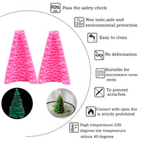 8 x Brand New MEZHEN Candle Molds Christmas Tree Candle Mold Silicone Christmas Mold 3D Silicone Mold Cake Chocolate Soap Baking Mold Resin Christmas Decoration - RRP €116.96