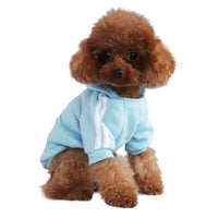 8 x Brand New Fashion Dog Hoodie Dog Clothes Streetwear Pure Cotton Sweatshirt Dog Cat Puppy Small Medium Large Fashion Outfit Light Blue, XXL  - RRP €67.6