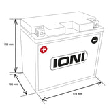 1 x RAW Customer Returns IONI IB16-B 12V 19Ah AGM battery compatible with YB16-B sealed maintenance-free motorcycle battery, 19Ah - compatible with YB16-B - RRP €75.9