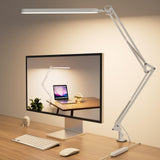 1 x RAW Customer Returns SKYLEO LED Desk Lamp - 80cm Desk Table Lamp - Touch Control - 5 Color Modes x 11 Brightness - 1300LM - Timer and Memory - 12W Desk Light - White - RRP €30.77