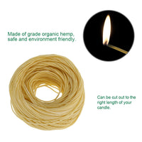 1 x RAW Customer Returns Fdit Thick Beeswax Hemp Candle Wick 100 Organic Hemp Wick with Natural Beeswax 61 Meter Spool No Smoke Candle Wick for Candle Making Candle DIY REUSEABLE PACKAGING 2  - RRP €9.83