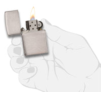 1 x RAW Customer Returns Zippo Brush Chrome Lighter, Metal, Chrome, Unique - RRP €22.26