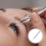 22 x Brand New iplusmile Eyelid Massage Expressor Facial Remover Arita Curved Tweezers Gland Tip Soft Eyebrow Tweezers Meibomius Silver Made Tweezers - RRP €602.58