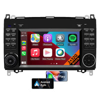 1 x RAW Customer Returns Car Radio Stereo GPS Android 13 for Mercedes Benz W169 B200 W245 W639 Vito Viano W906 Sprinter, 7 Inch 2 Din Touchscreen, Supports CarPlay Android Auto Bluetooth WiFi 4core 2GB 32GB  - RRP €170.0