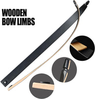 1 x RAW Customer Returns D Q Recurve Bow Bow and Arrow Set 56 Inch Longbow Right Hand Aluminum Alloy Riser 30-50lbs Hunting Bow for Adults Sports Bow Camouflage, 30lb  - RRP €185.99