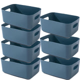 1 x RAW Customer Returns NCRGB 7 Large Storage Box Plastic Storage Basket with Handles 30 20 12cm, Bathroom Kitchen Cabinet Organizer, Storage Basket Storage Box Kitchen, Boxes Storage for Kitchen, Bathroom, Toys - RRP €31.42