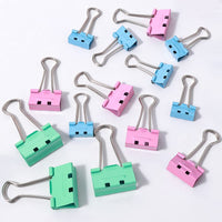 28 x Brand New tenwin 80PCS Colored Folder Clips, Metal Folding Clips Effort Saving Design Opens Easily, 3 Sizes Bulldog Clips File Paper Money Clips for Office, Home - 32mm, 25mm, 19mm - RRP €294.0