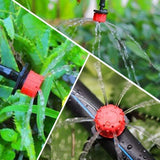 14 x Brand New 150pcs Micro Sprinkler Nozzles, Adjustable Irrigation Drippers Drip Watering Micro Sprinklers Misting System Sprinkler DIY for Garden Greenhouse - RRP €319.2