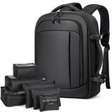 1 x RAW Customer Returns Lekespring Ryanair Travel Backpack, Travel Backpack for Women and Men, Cabin Hand Luggage Bag with 6 Organiser Bags for School Hiking Business Work Casual, Black - RRP €38.32