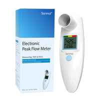 1 x RAW Customer Returns Nascool Peak Flow Meter for Adults Children Digital Spirometer for Asthma COPD PEF FEV1 Monitor Home Medical - RRP €50.99