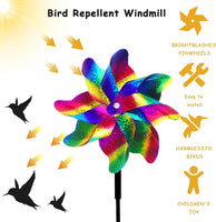 28 x Brand New 10PCS Windmills Bird Repellent,Windmill Orchard,Bird Repellent Reflective Windmill,Orchard Bird Repellent,Reflective Windmill,Bird Scarer Reflective Bird Repellent - RRP €225.4