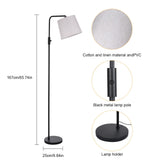 1 x RAW Customer Returns Neoglint Floor Lamp Living Room Floor Lamp Dimmable Floor Lamp 9W Dimmable Bulb, 3 Color Temperature Levels for Living Room, Bedroom Energy Class F  - RRP €49.99