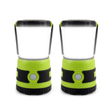 1 x RAW Customer Returns LED Camping Lamp Super Bright 1500 Lumens 4 Light Modes Dimmable Searchlight Battery Powered Emergency Lamp Suitable for Night Hiking Tent Lighting Emergencies Power Outages 2 Pack Green  - RRP €27.99