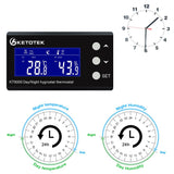 1 x RAW Customer Returns KETOTEK Thermostat Hygrostat Socket Digital with Day Night Timer, Temperature Controller Humidity Controller Socket with Sensor 230V, Temperature Humidity Controller for Greenhouse Terrarium - RRP €59.99