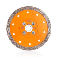 1 x RAW Customer Returns BGTEC 1 Piece 125mm X Mesh Turbo Diamond Blade Cutting Disc with M14 Flange for Marble Porcelain Ceramic Tile - RRP €18.99