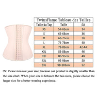 1 x RAW Customer Returns ANGOOL Twins Flame TwinsFlame Women s Latex Waist Trainer Gift tape measure body full bust corset training sport corset - RRP €27.6