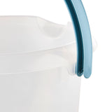 1 x RAW Customer Returns keeeper bucket with integrated measuring scale and ergonomic handle, 5 l, Mika, natural-transparent - RRP €10.84